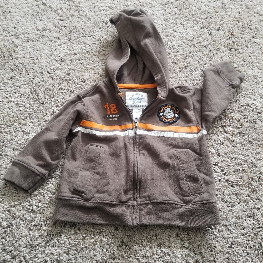 Zip up boys hoodie